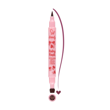 Ruby Rush Eyeliner with Heart Stamp